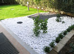 Giardino creativo composizione di sassi