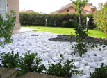 Giardino creativo composizione di sassi